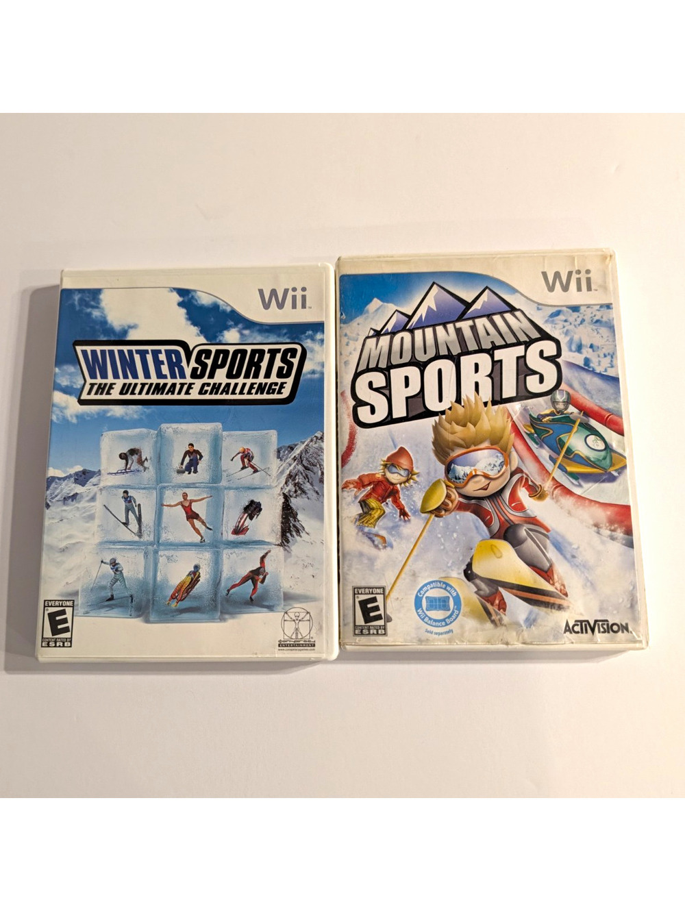 Nintendo Wii Game Lot: Winter Sports Challenge + Mountain Sports w/ Manuals
